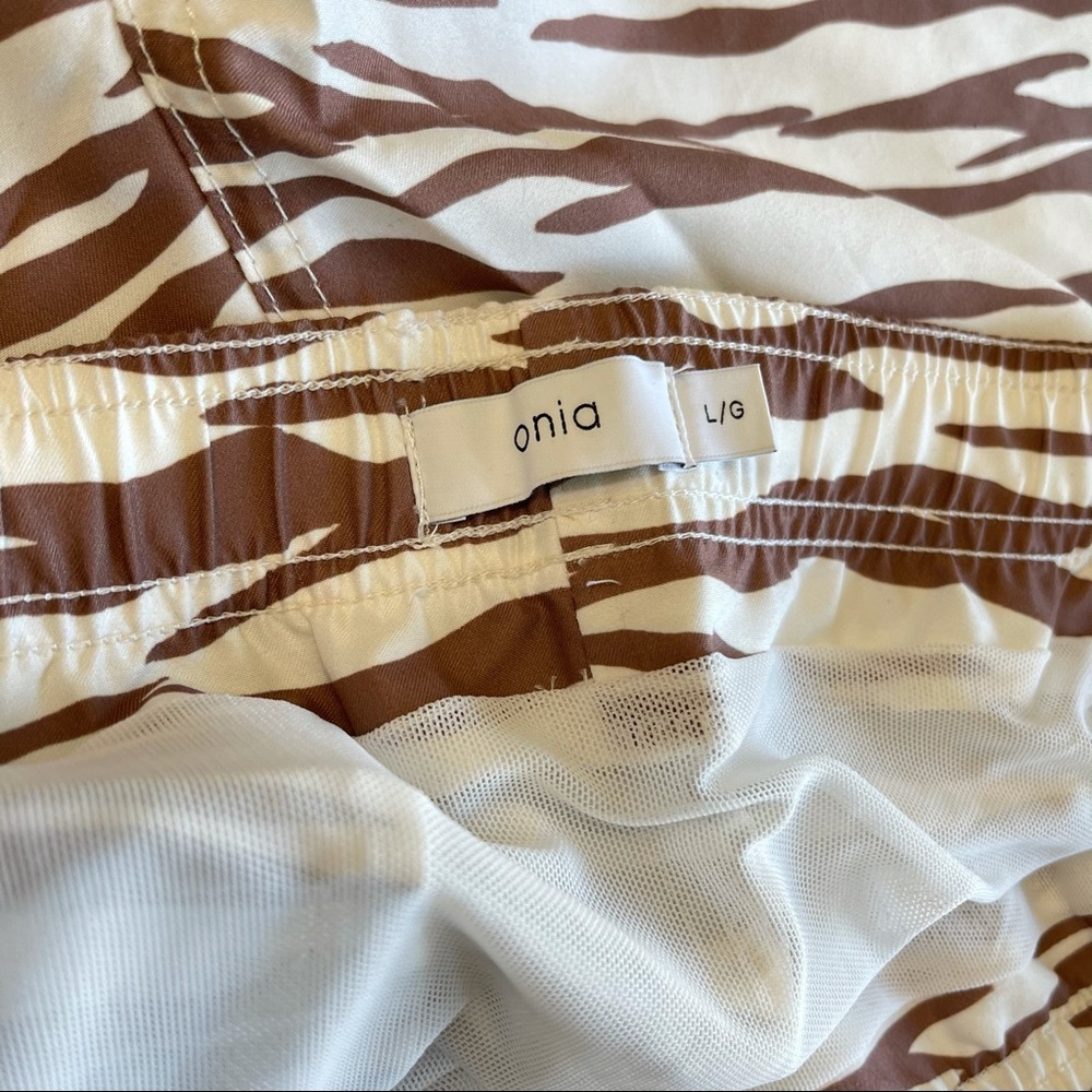 ONIA Swimwear ONIA swim Trucks ZEBRA Swim Shorts Trunks toasted coconut L - Picture 10 of 16